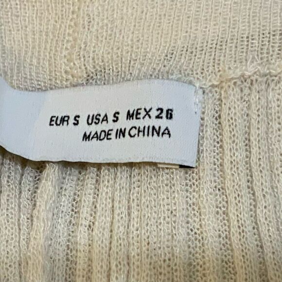 Zara Ribbed High Waisted Pants size small - Picture 9 of 9